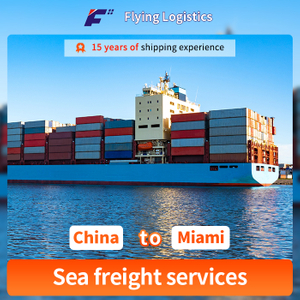 Sea Shipping Freight From China to Miami Amazon FBA or USA Container Logistics Service FCL LCL Shipping Agent