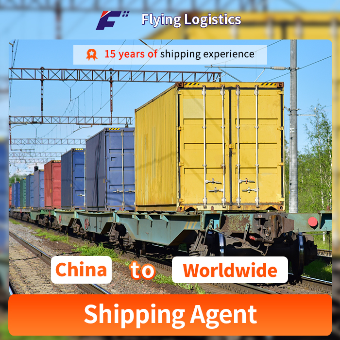 Professional Rail Transportation Shipping Agent Railway Cargo Freight Forwarder Container Door to Door Shipping Service From China to Worldwide